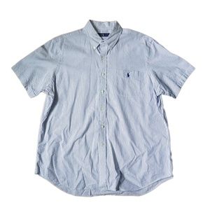Ralph Lauren Mens Short Sleeve Button Up Shirt XL